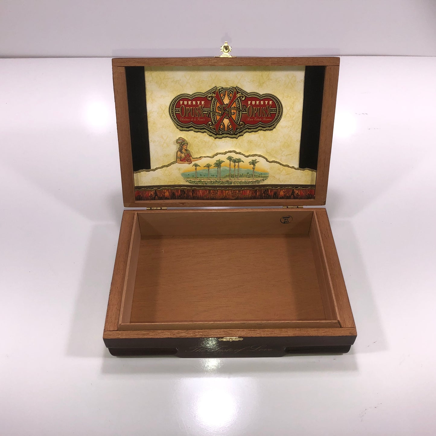 Arturo Fuente Opus X Toast Across America Empty Wooden Cigar Box 10x7x2.5