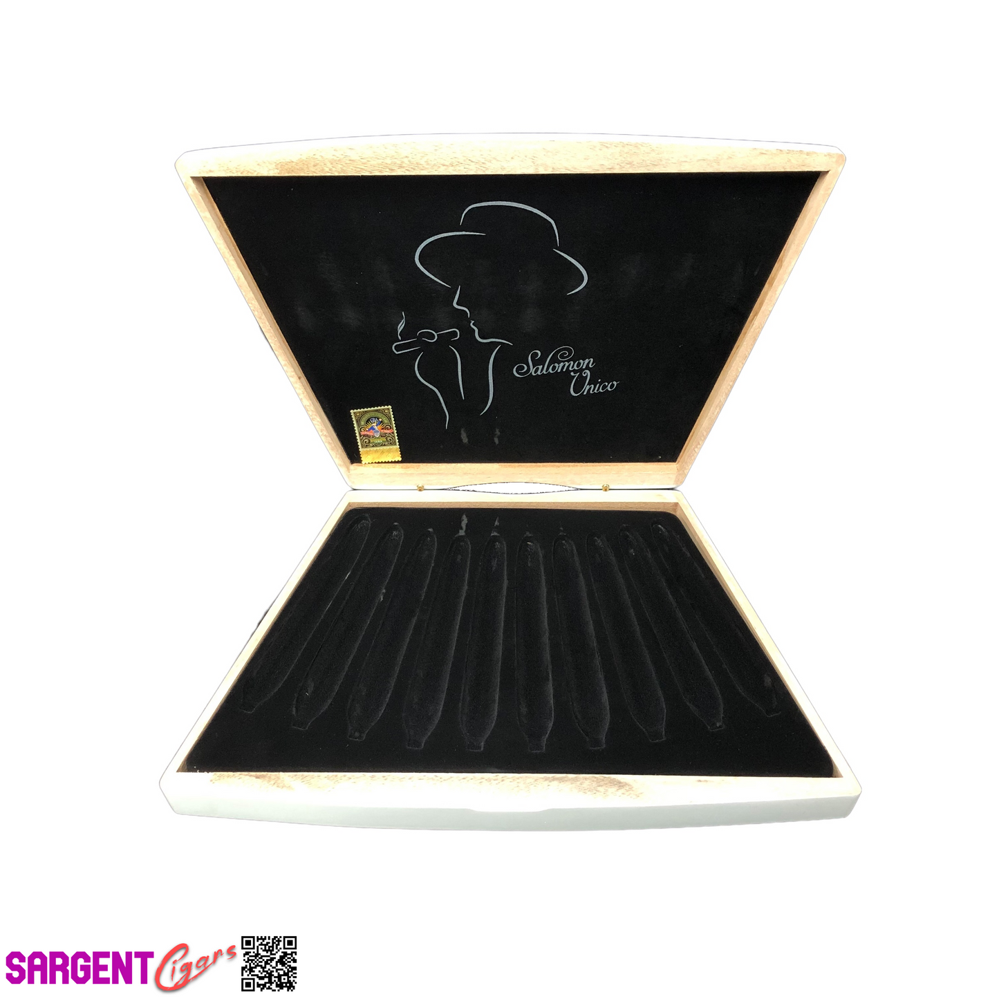 LFD Salomon Empty Wooden Cigar Box 17.5x10.5x2