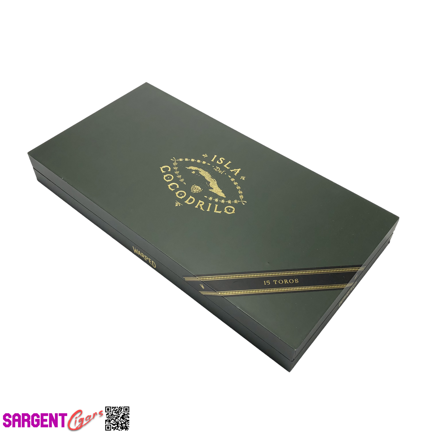 Warped Isla Del Cocodrilo Toro Empty Cigar Box 13.25x7x1.5