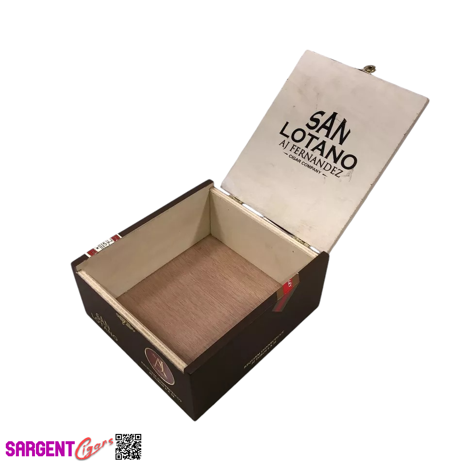 Aj Fernandez San Lotano Connecticut Toro Empty Wooden Cigar Box 6.25x6.75x3