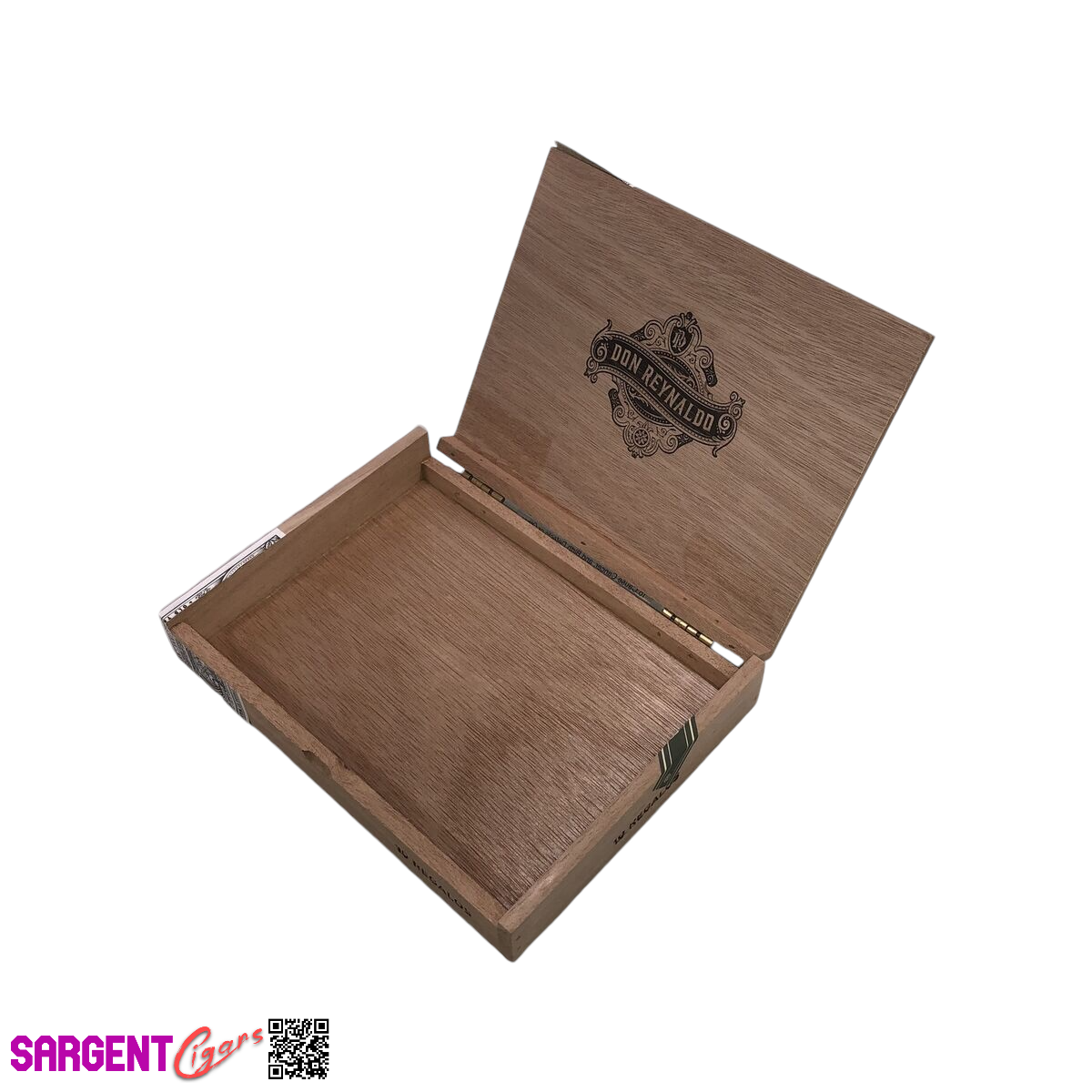Warped Don Reynaldo Regalos Empty Wooden Cigar Box 7.5x5.75x1