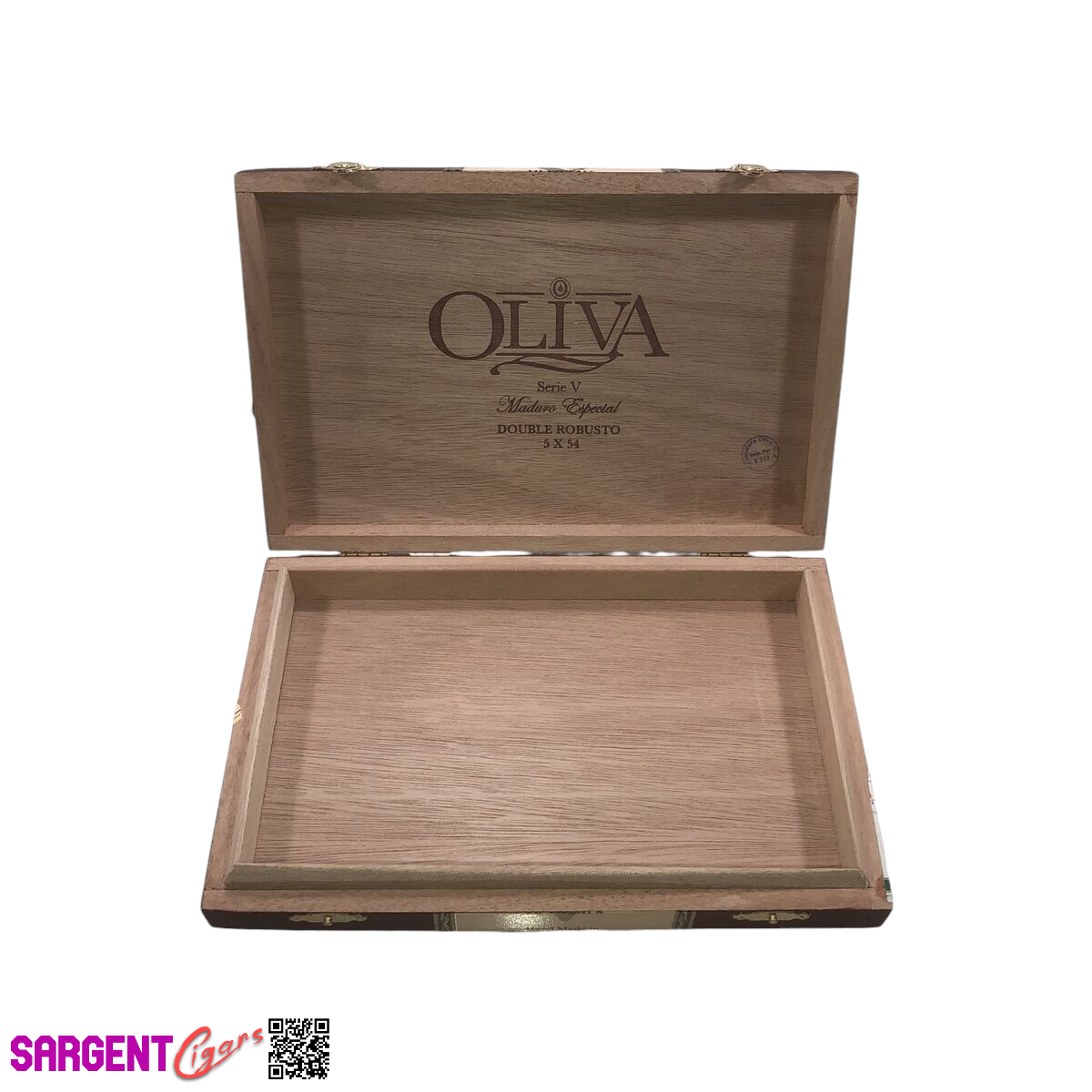 Oliva Serie V Maduro Double Robusto Empty Wooden Cigar Box 9.25x6x1.25
