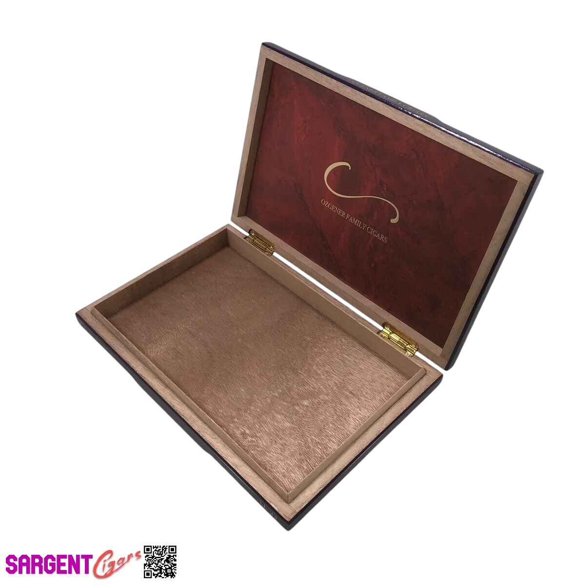 Ozgener Pi Synesthesia Empty Wooden Cigar Box 10.75x7.25x1.5