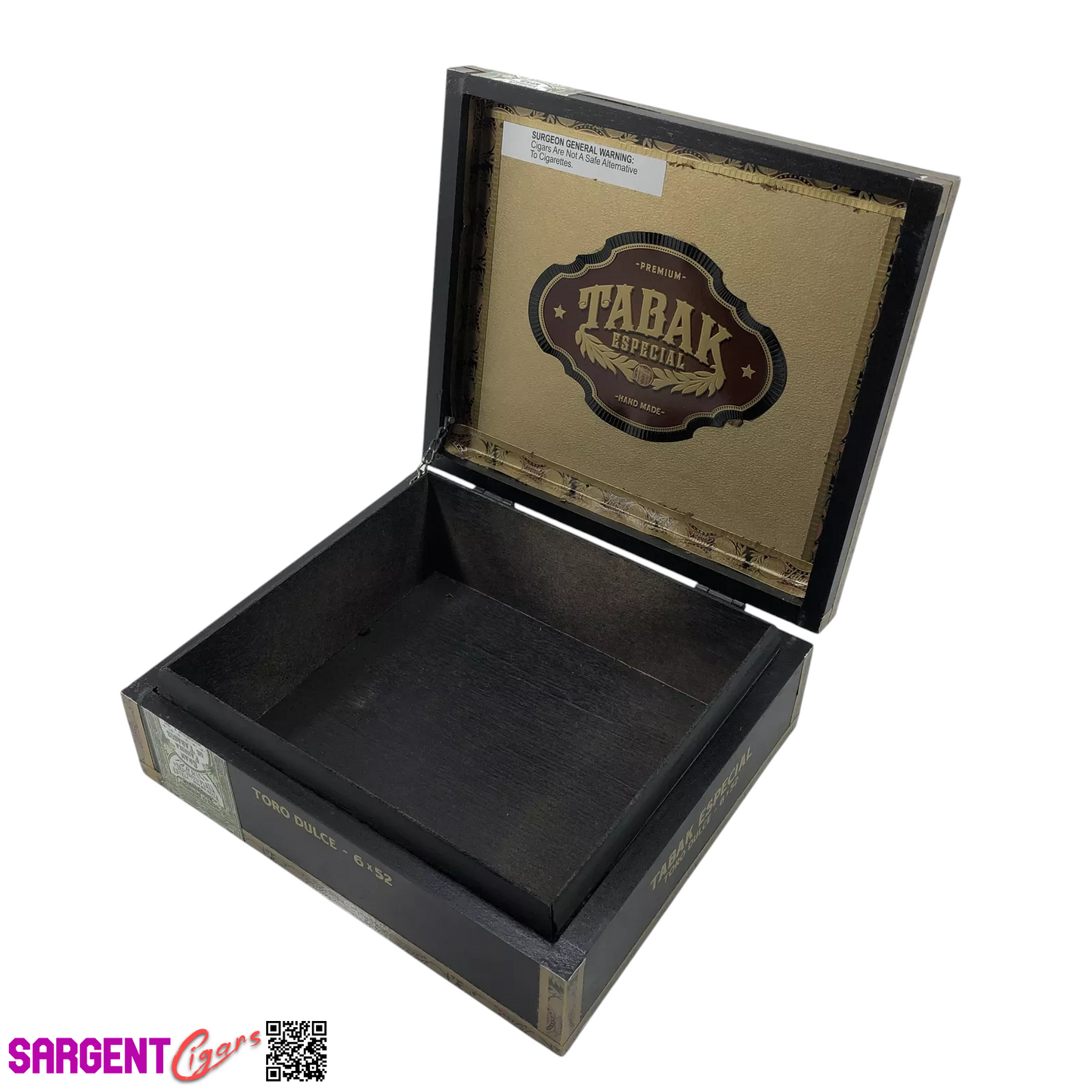 Tabak Especial Toro Empty Wooden Cigar Box 9.25x8x3