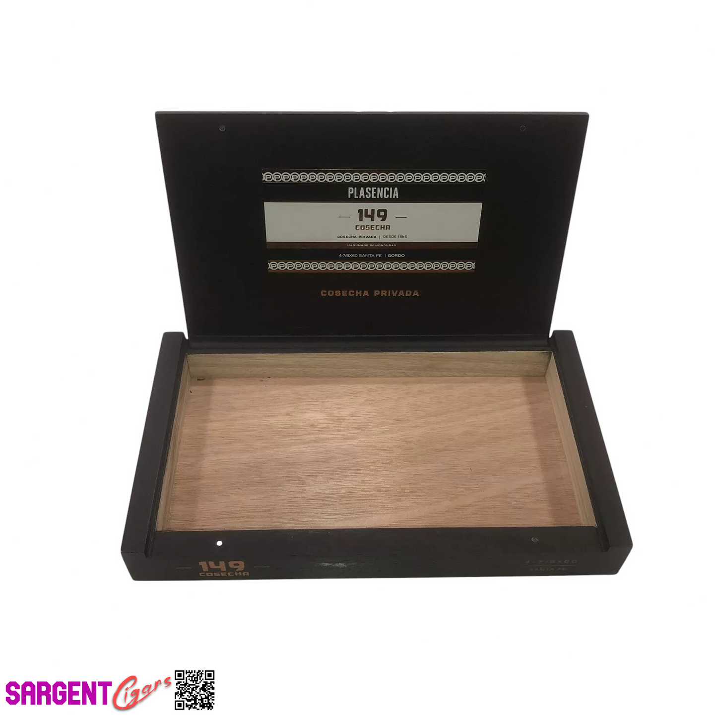 Plasencia 149 Cosecha Gordo Empty Wooden Cigar Box 10.5x6.25x1.25 (1)
