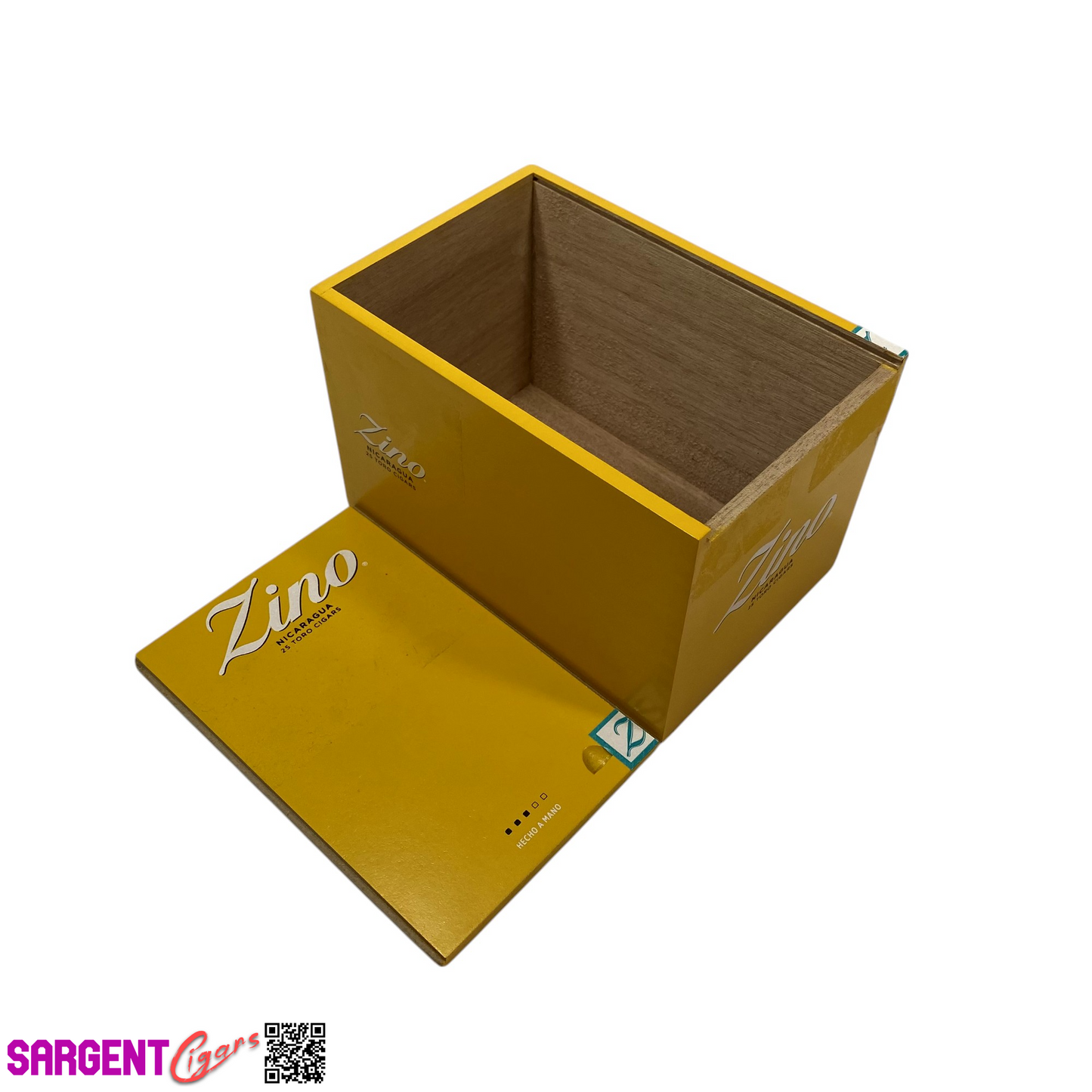 Zino Toro Empty Wooden Cigar Box 4.5x6.75x4.25