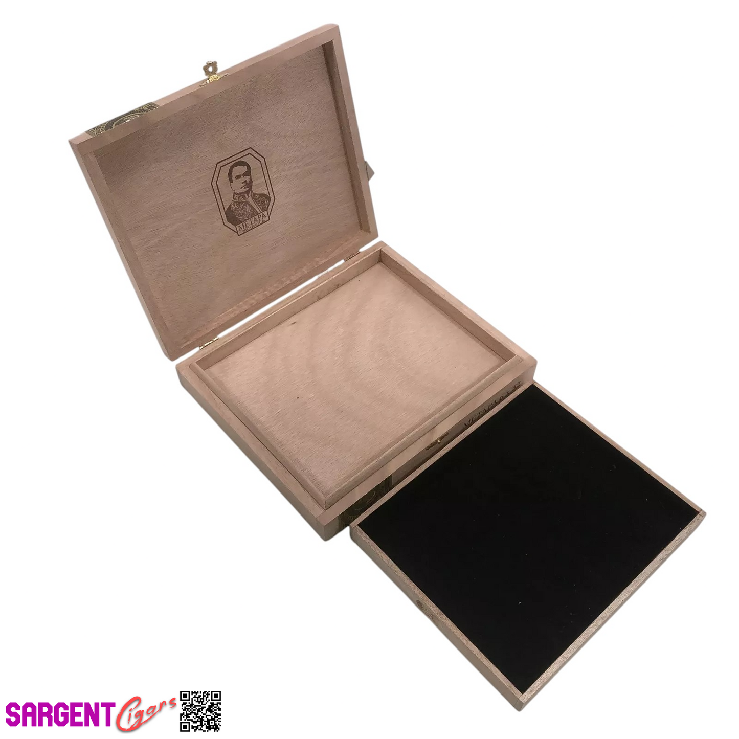 Foundation Metapa 52 Empty Wooden Cigar Box 9.25x8x1.75