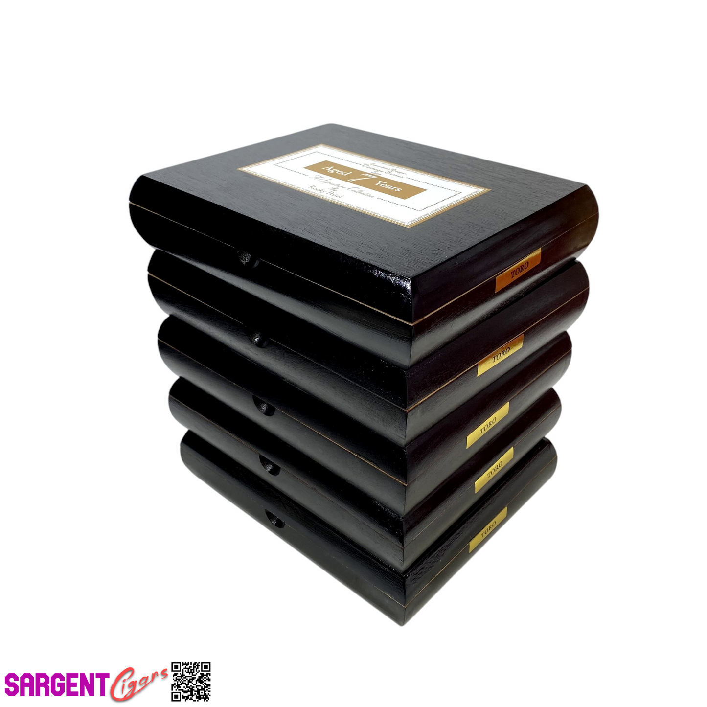 Lot of 5 Rocky Patel 1999 Toro Empty Wooden Cigar Boxes 9.25x7.5x2 #37