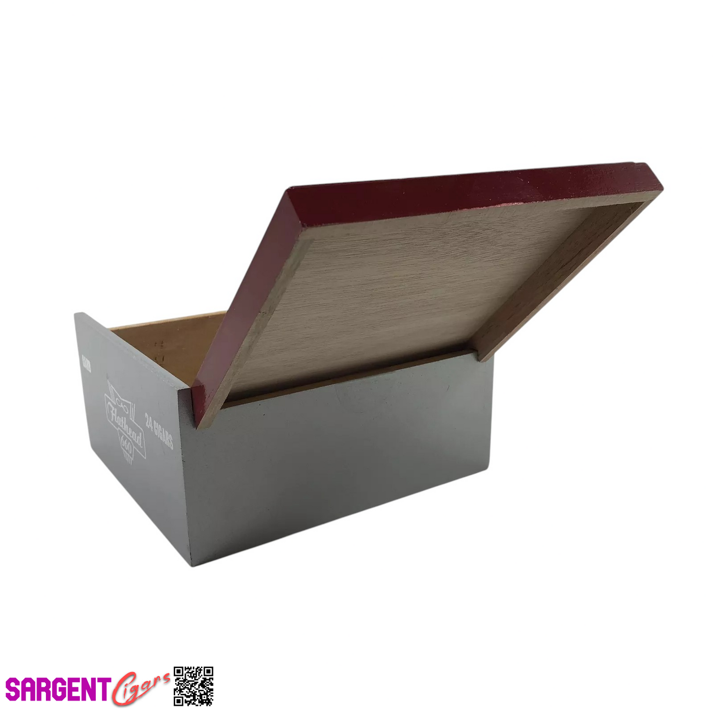 CAO Flathead 660 Empty Wooden Cigar Box 7.75x7x4