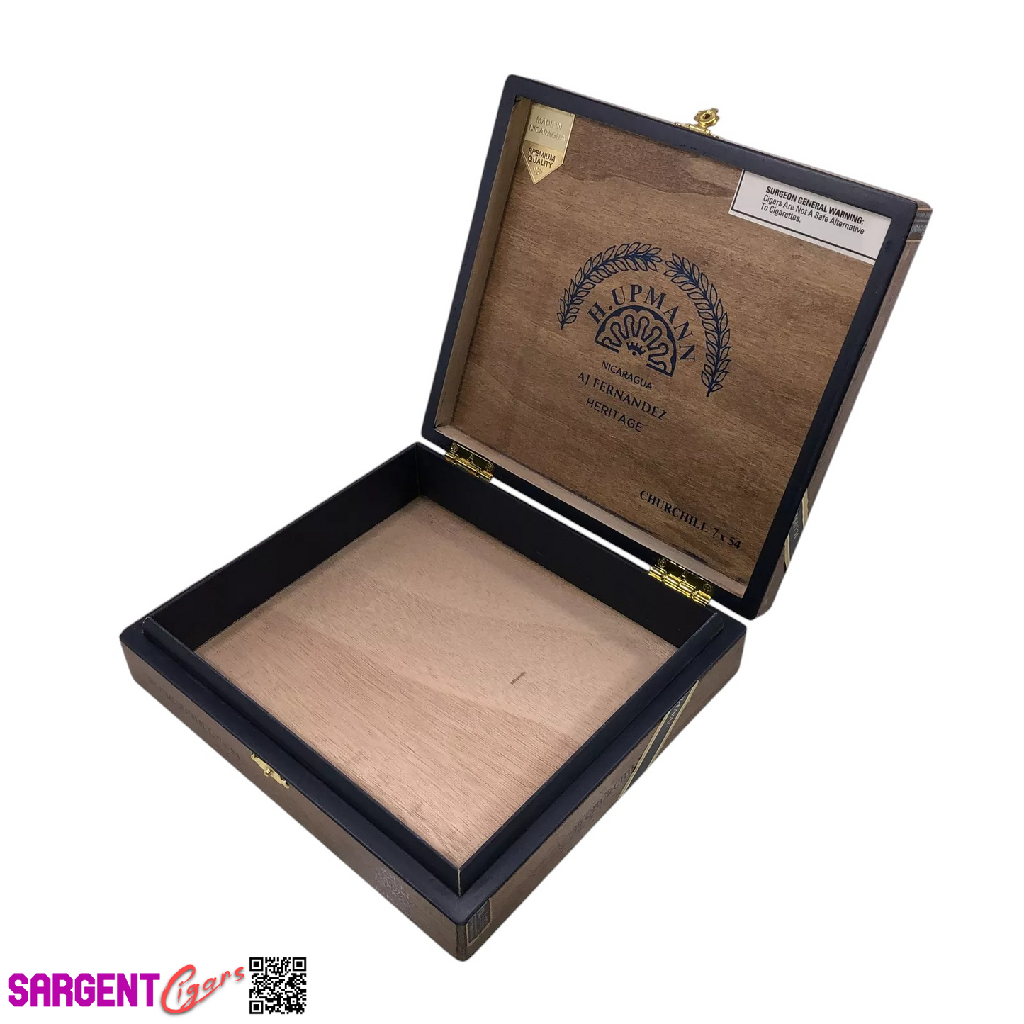 H Upmann Heritage Churchill Empty Wooden Cigar Box 9.25x8.25x2