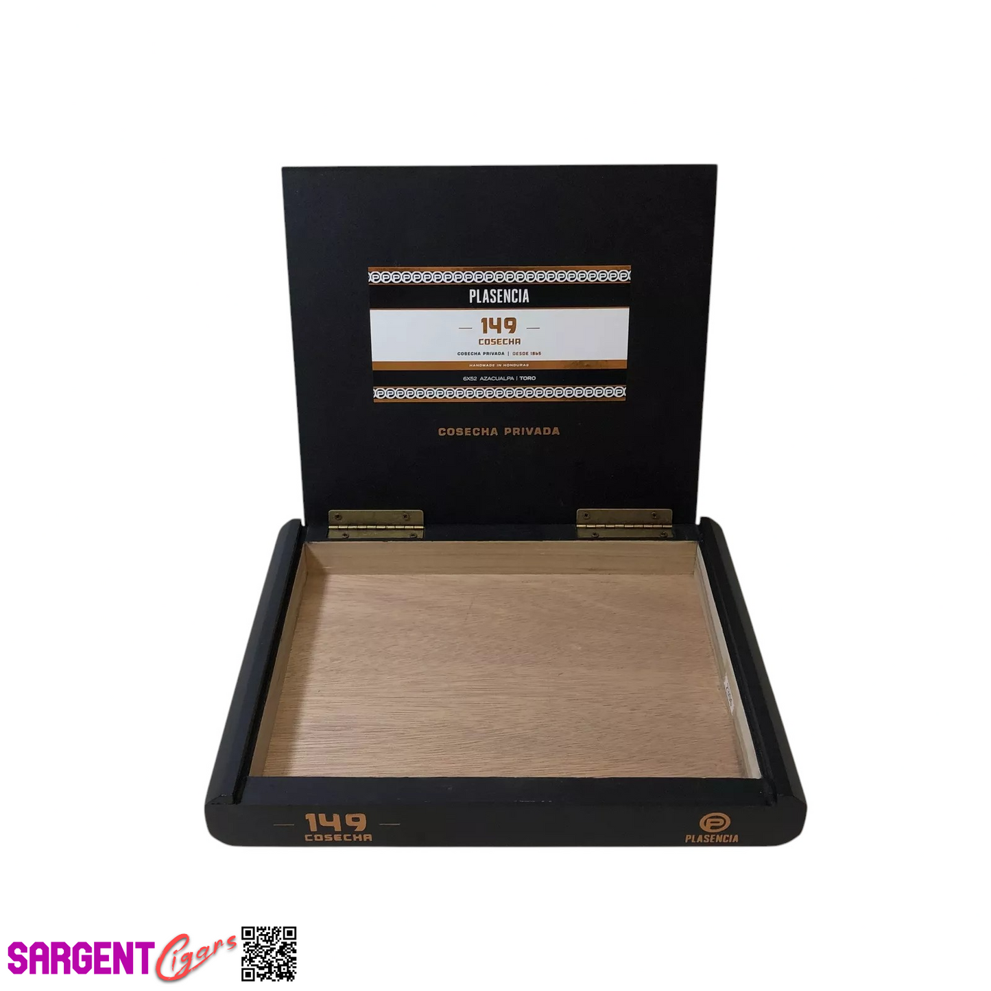 Plasencia 149 Cosecha Toro Empty Wooden Cigar Box 9.5x7.25x1.25