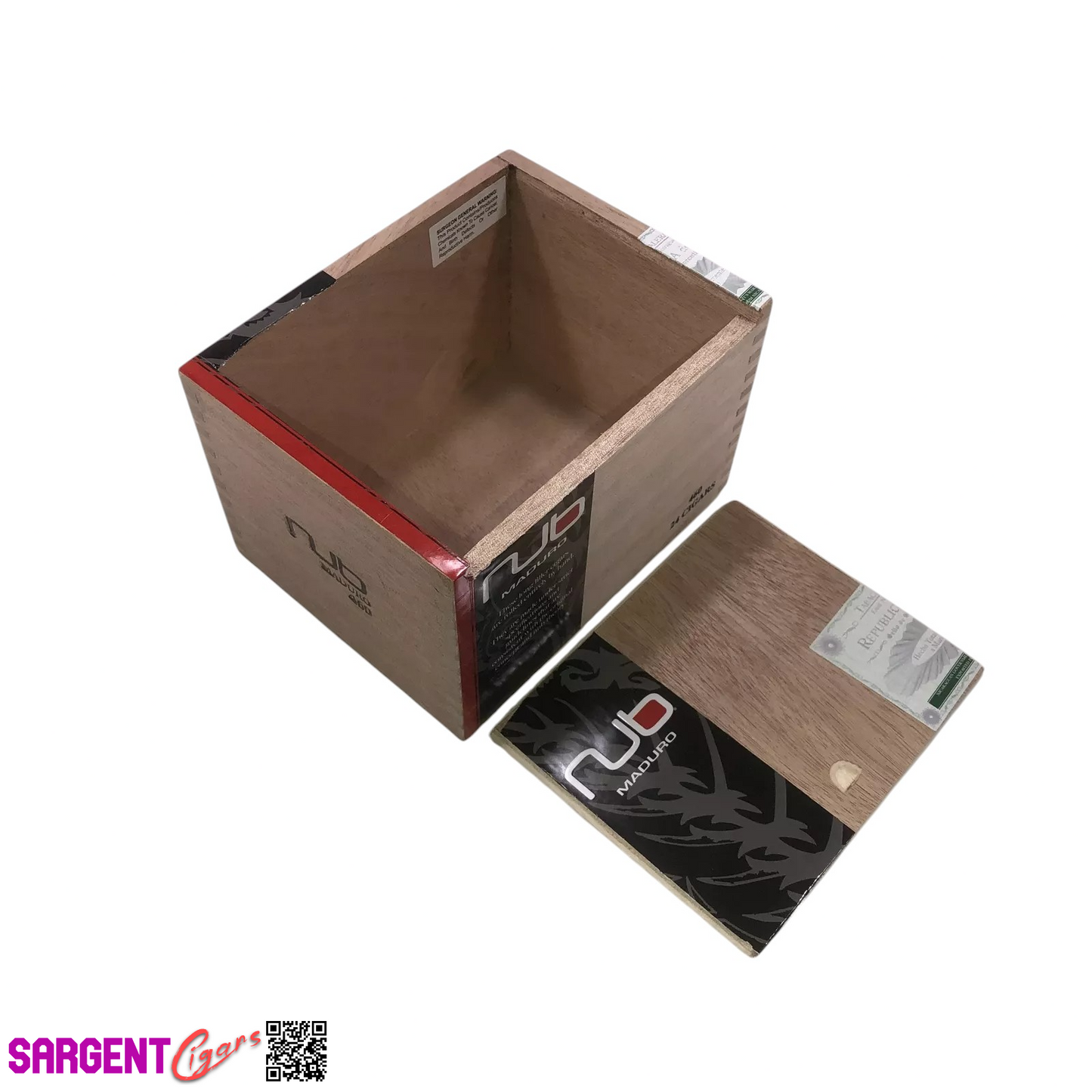 Oliva Nub Maduro Series Empty Wooden Cigar Box 6.25x5x4.25