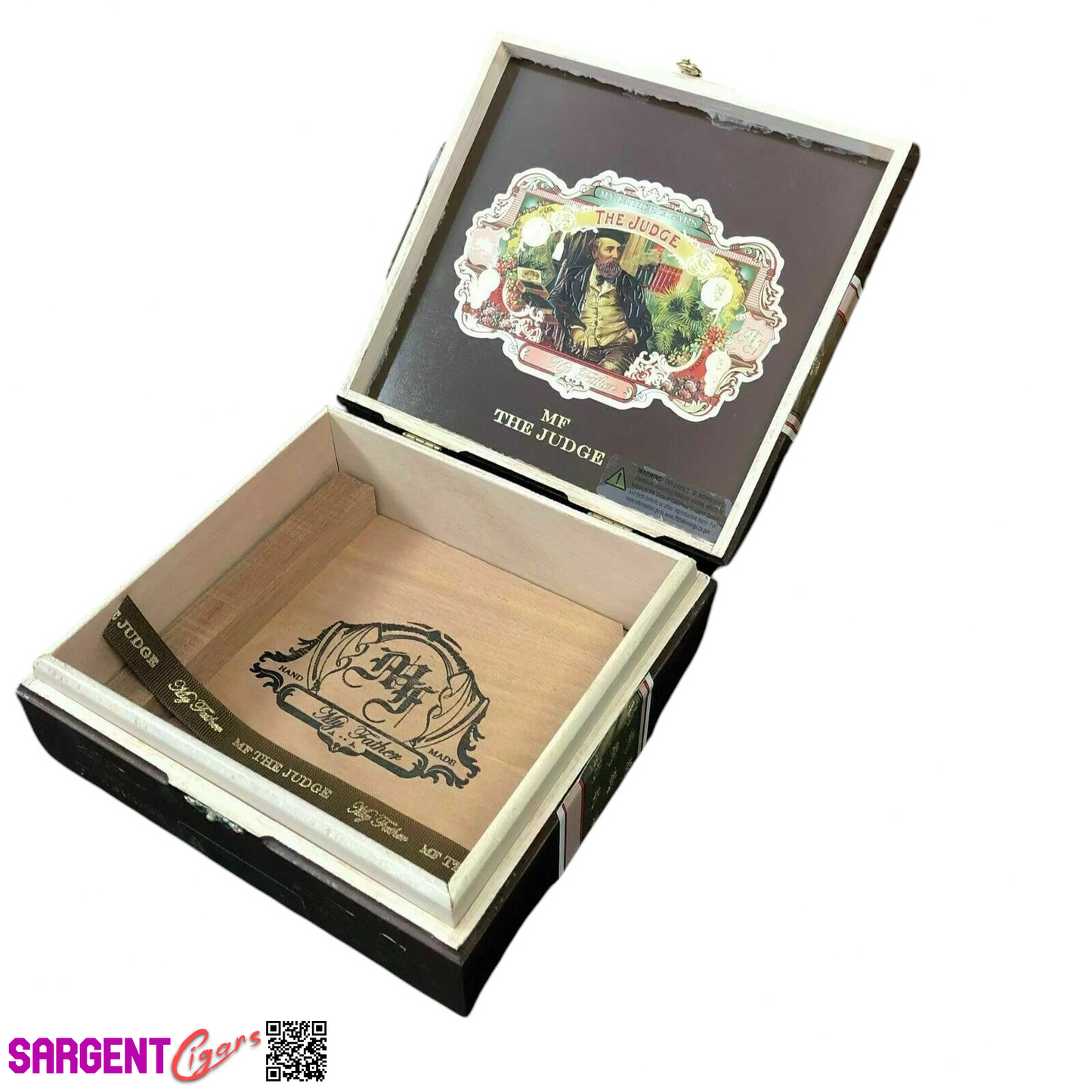 My Father Cigars The Judge Toro Empty Wooden Cigar Box 8x7.x2.5