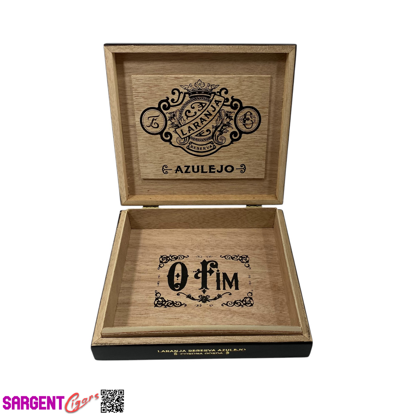 Espinosa Laranja Azulejo Corona Gorda Empty Wooden Cigar Box 7.5x7x1.5