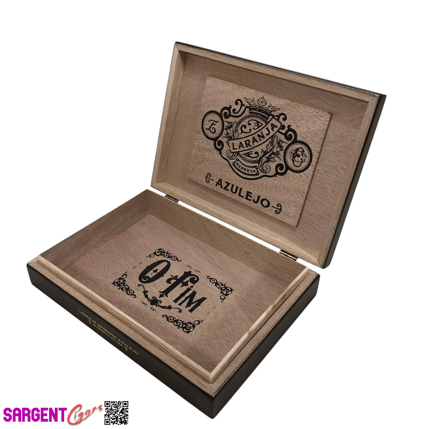 Espinosa Laranja Azulejo Robusto Extra Empty Wooden Cigar Box 9x6.5x2