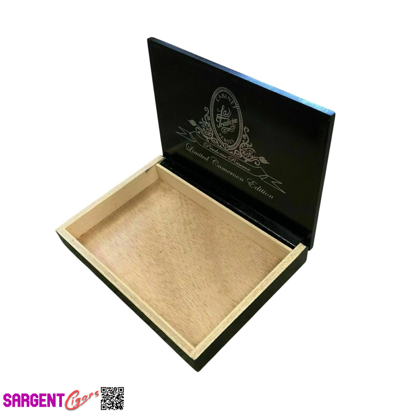 Perdomo Cameroon Empty Wooden Cigar Box 7.5x5.5x1