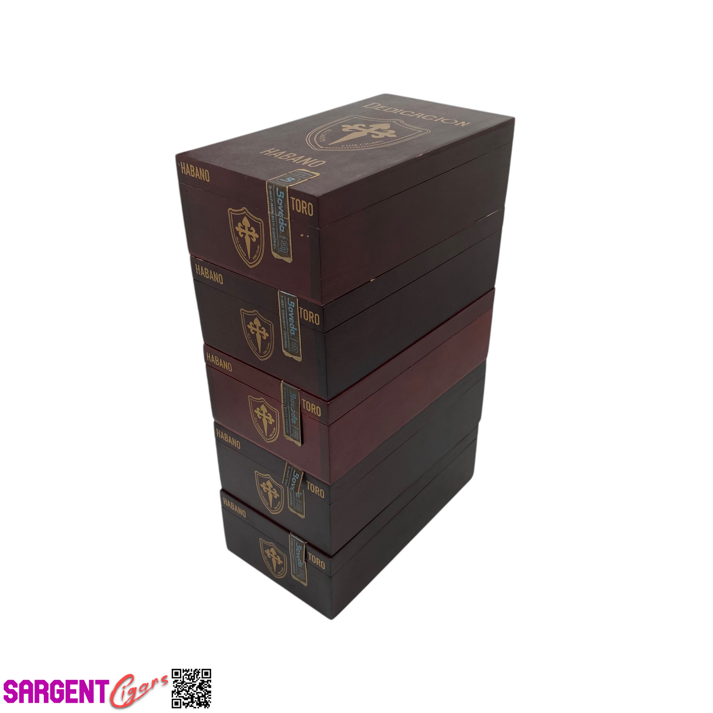 Lot of 5 All Saints Dedication Toro Empty Wooden Cigar Boxes 4x7.25x2.5 #44