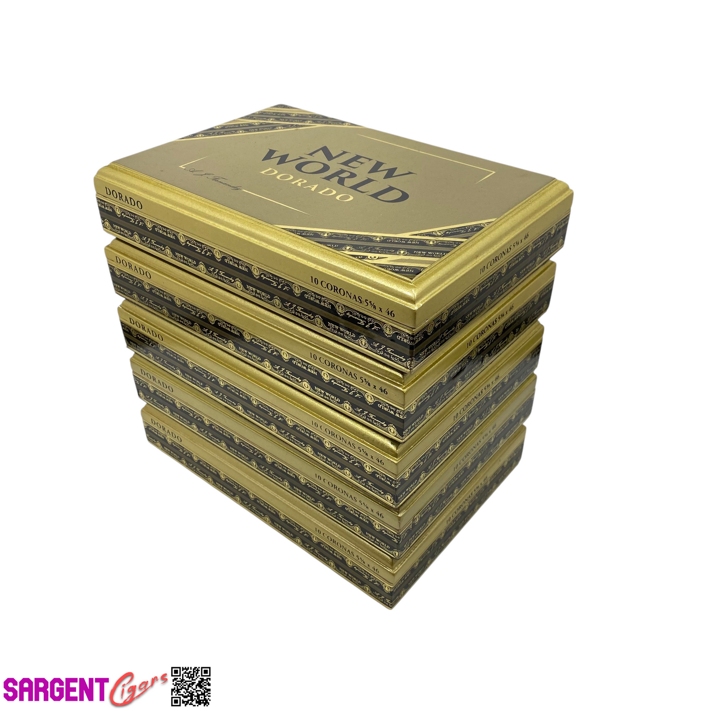 Lot of 5 Aj Fernandez Dorado Toro Empty Wooden Cigar Boxes 10.75x7.25x2 #90