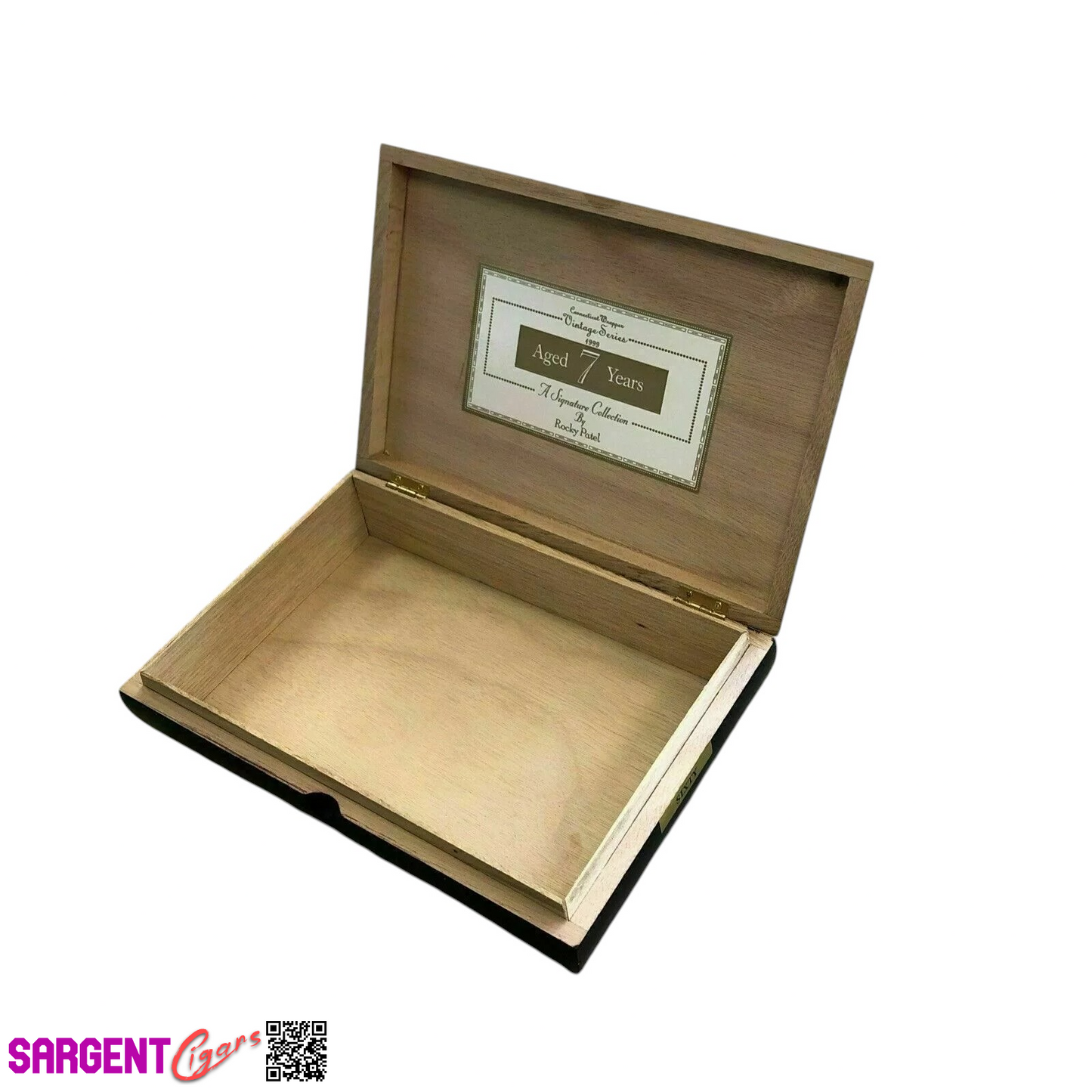 Rocky Patel Vintage Series 1999 Sixty Empty Wooden Cigar Box 10.5x7.5x2.5