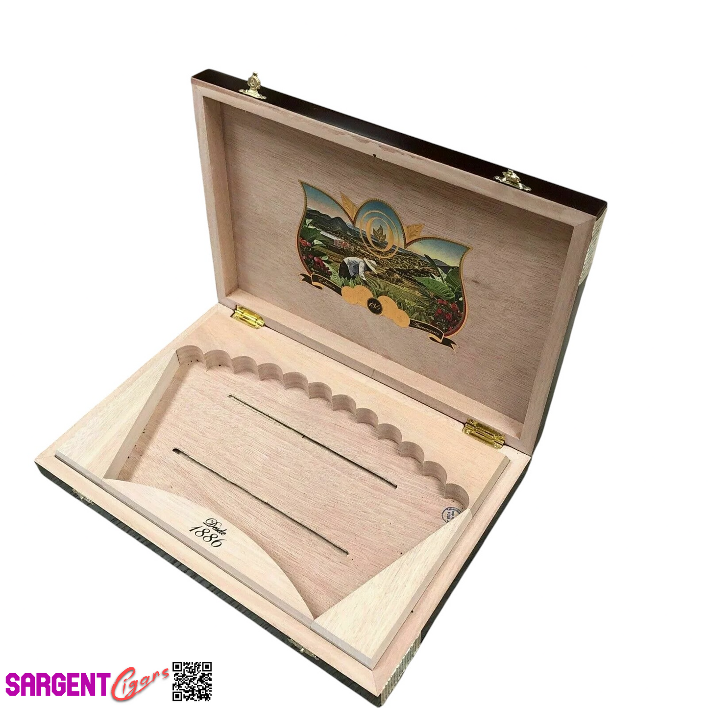 Oliva 135th Aniversario Empty Wooden Cigar Box 13.25x9x1.75