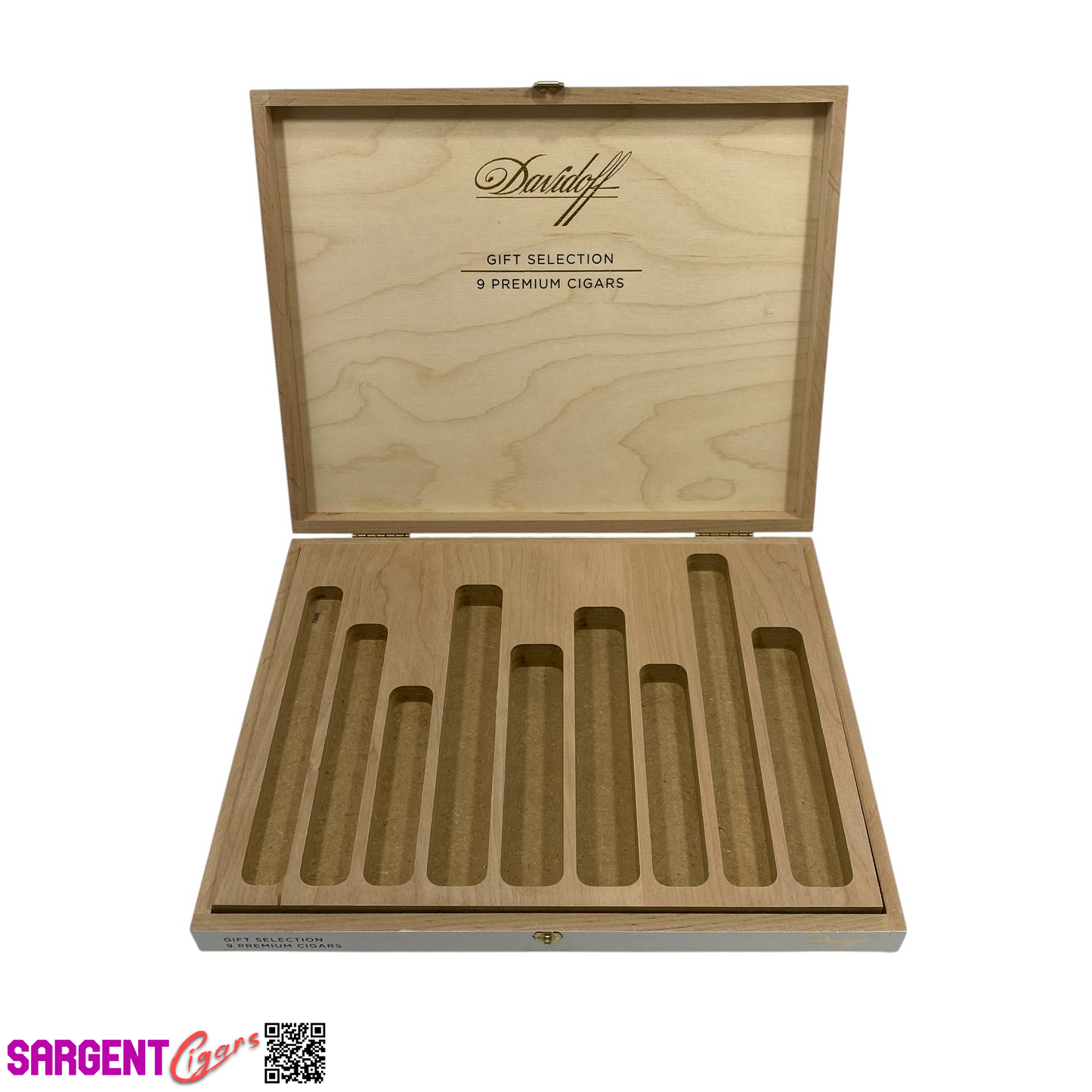 Davidoff Empty Wooden Cigar Box 10.75x8.5x1.25