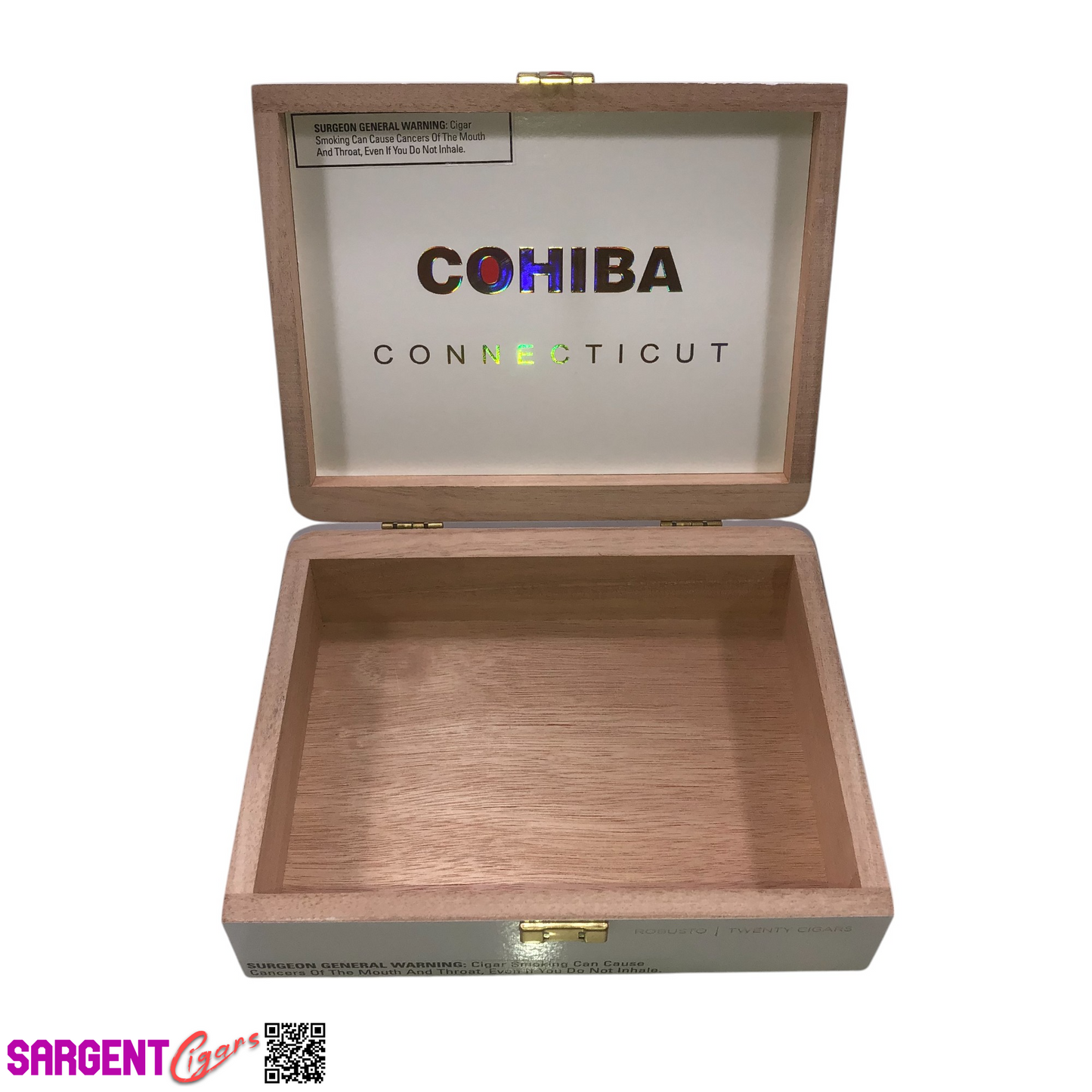 Cohiba Connecticut Robusto Empty Wooden Cigar Box 8.5x6.75x2.5