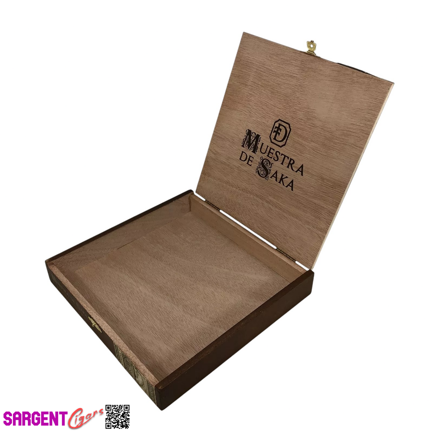 Muestra De Saka NLMTHA Empty Wooden Cigar Box 8.5x8.5x1.25