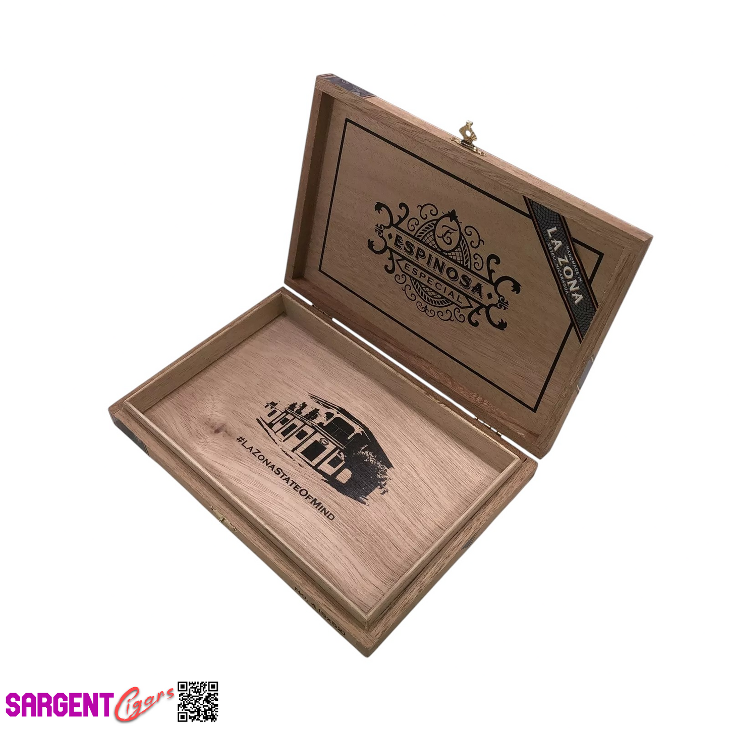 Espinosa Especial No4 Empty Wooden Cigar Box 8.75x6x1