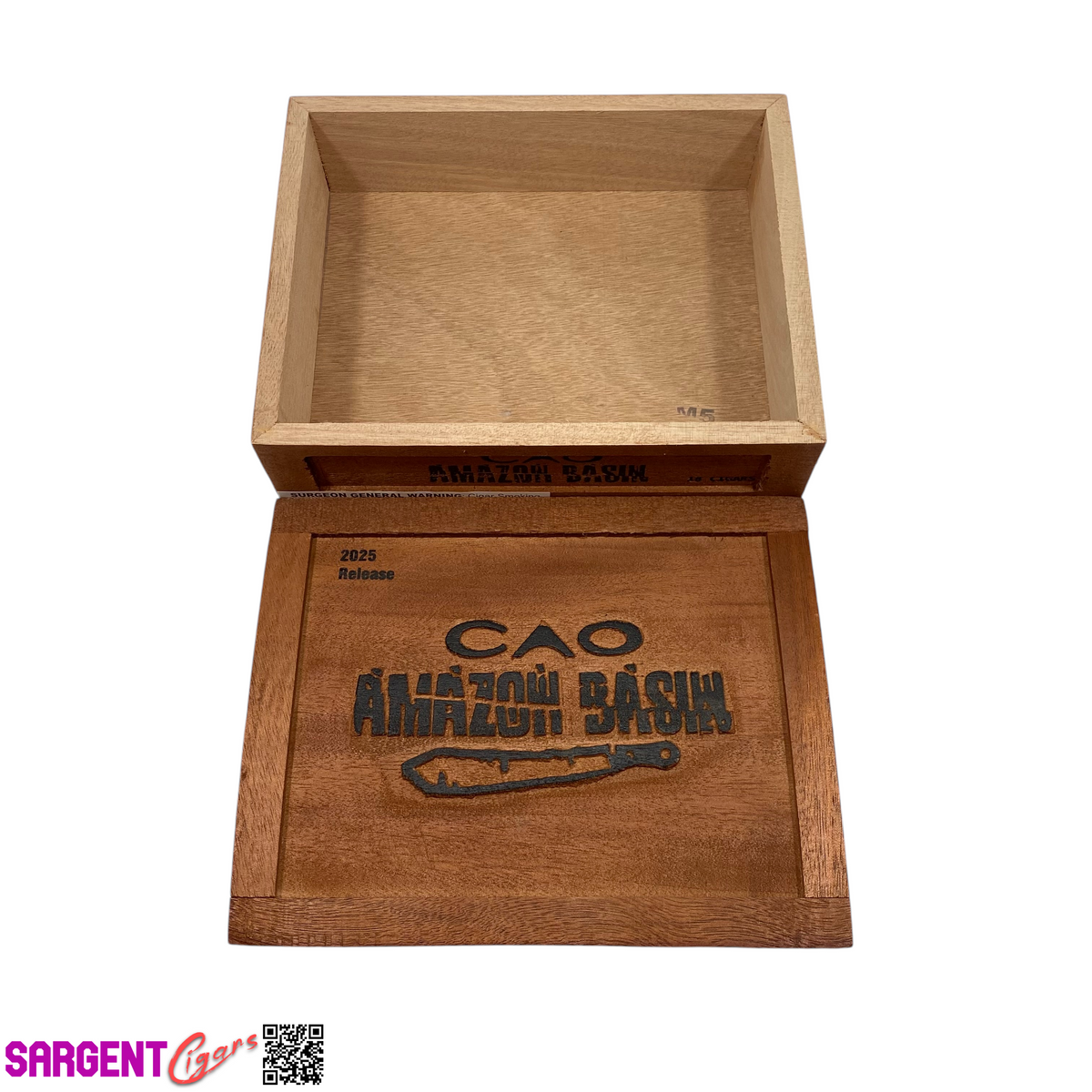 Cao Amazon Basin 2025 Empty Wooden Cigar Box 8.75x7x2.25