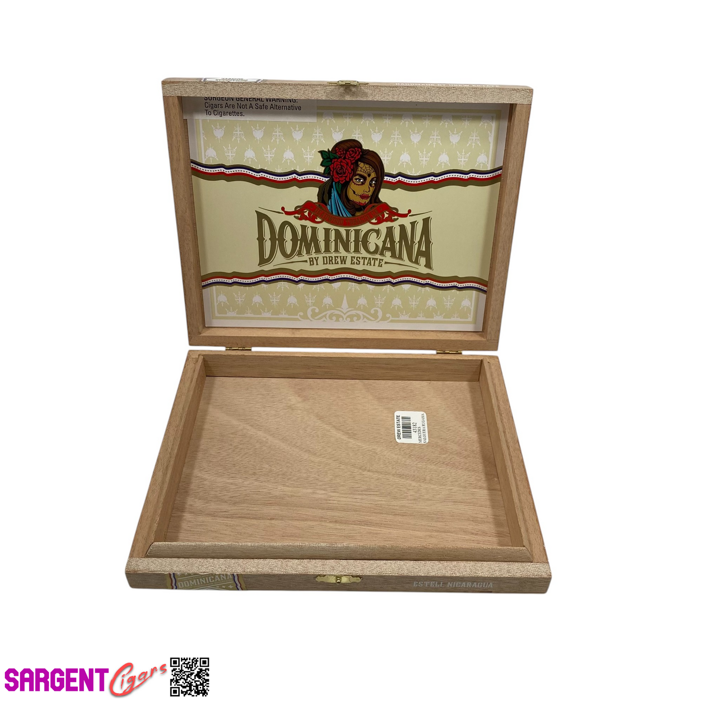Deadwood Dominicana Toro Empty Wooden Cigar Box 9x7.25x1.25