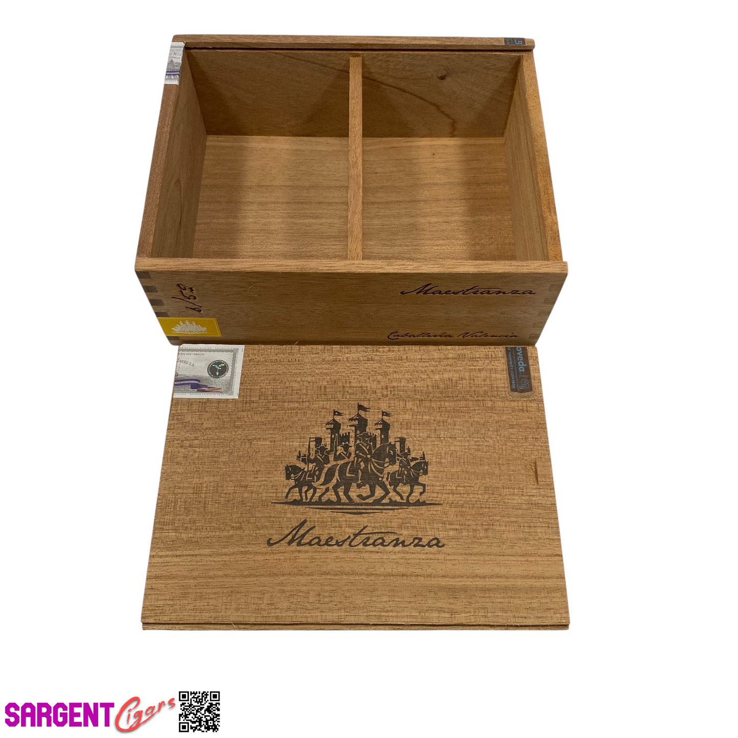 RomaCraft Maestranza Empty Wooden Cigar Box 9x7x3.25
