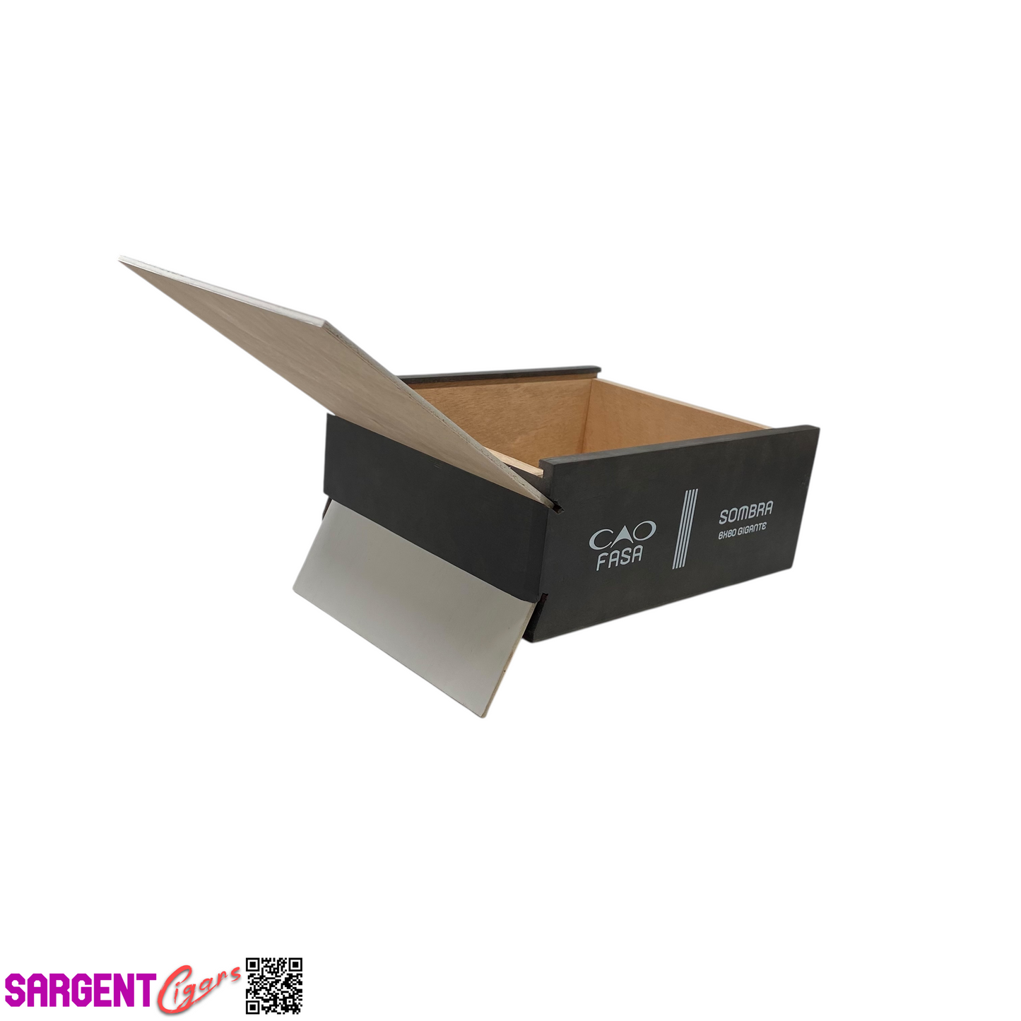 Cao Fasa Sombra Gigante Empty Wooden Cigar Box 7x8.5x3.5