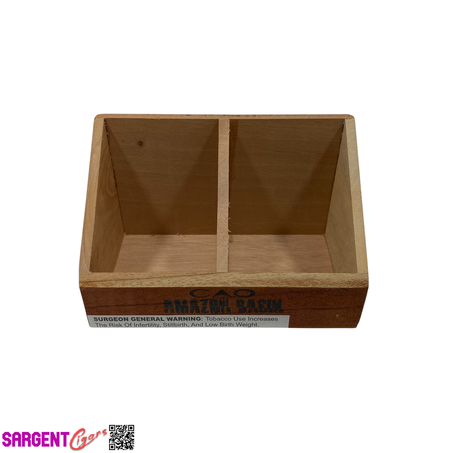 Cao Amazon Basin Daggers Empty Wooden Cigar Box 7x4x4.25