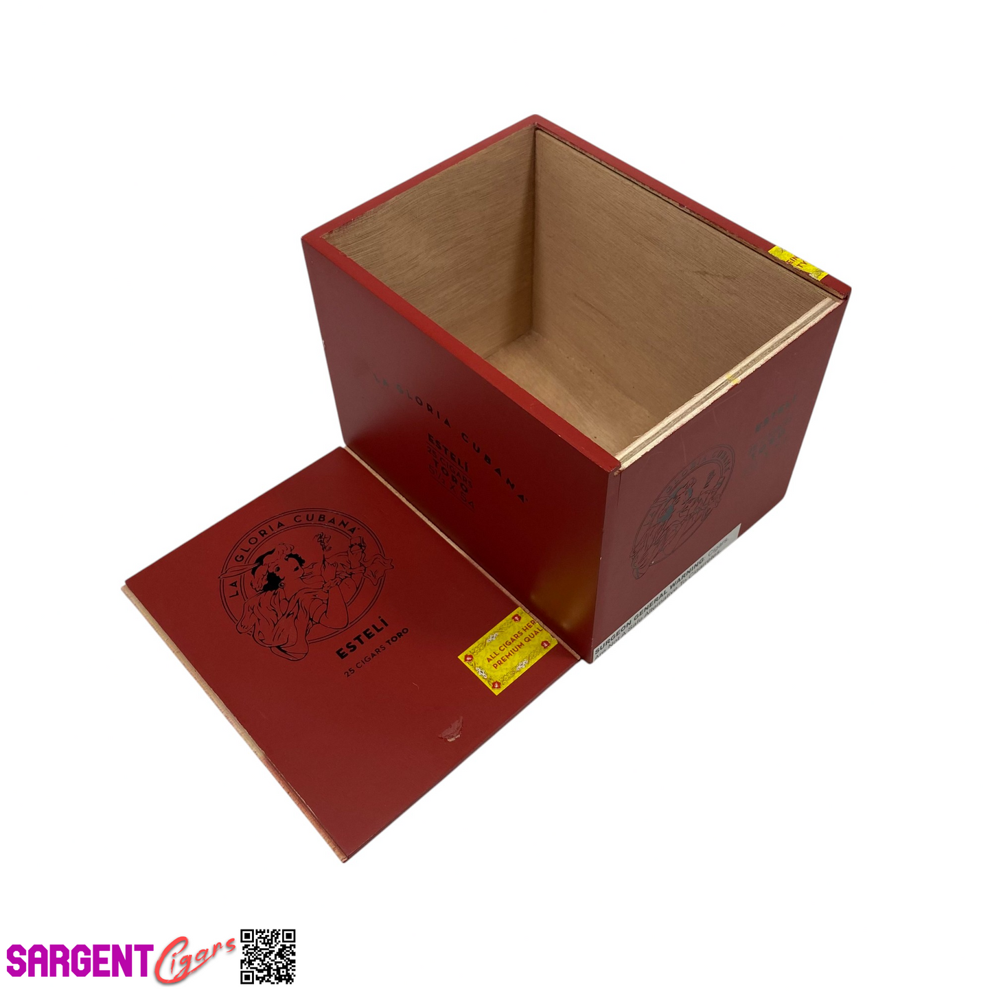 La Gloria Esteli Toro Empty Wooden Cigar Box 4.75x6.25x4.5