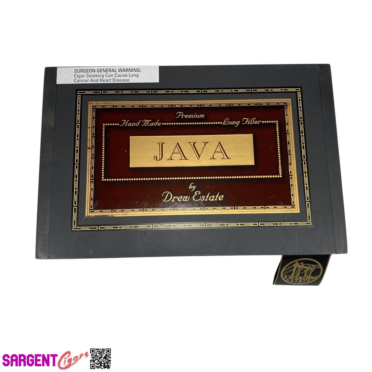 Java Maduro Robusto Empty Wooden Cigar Box 10x6.75x2