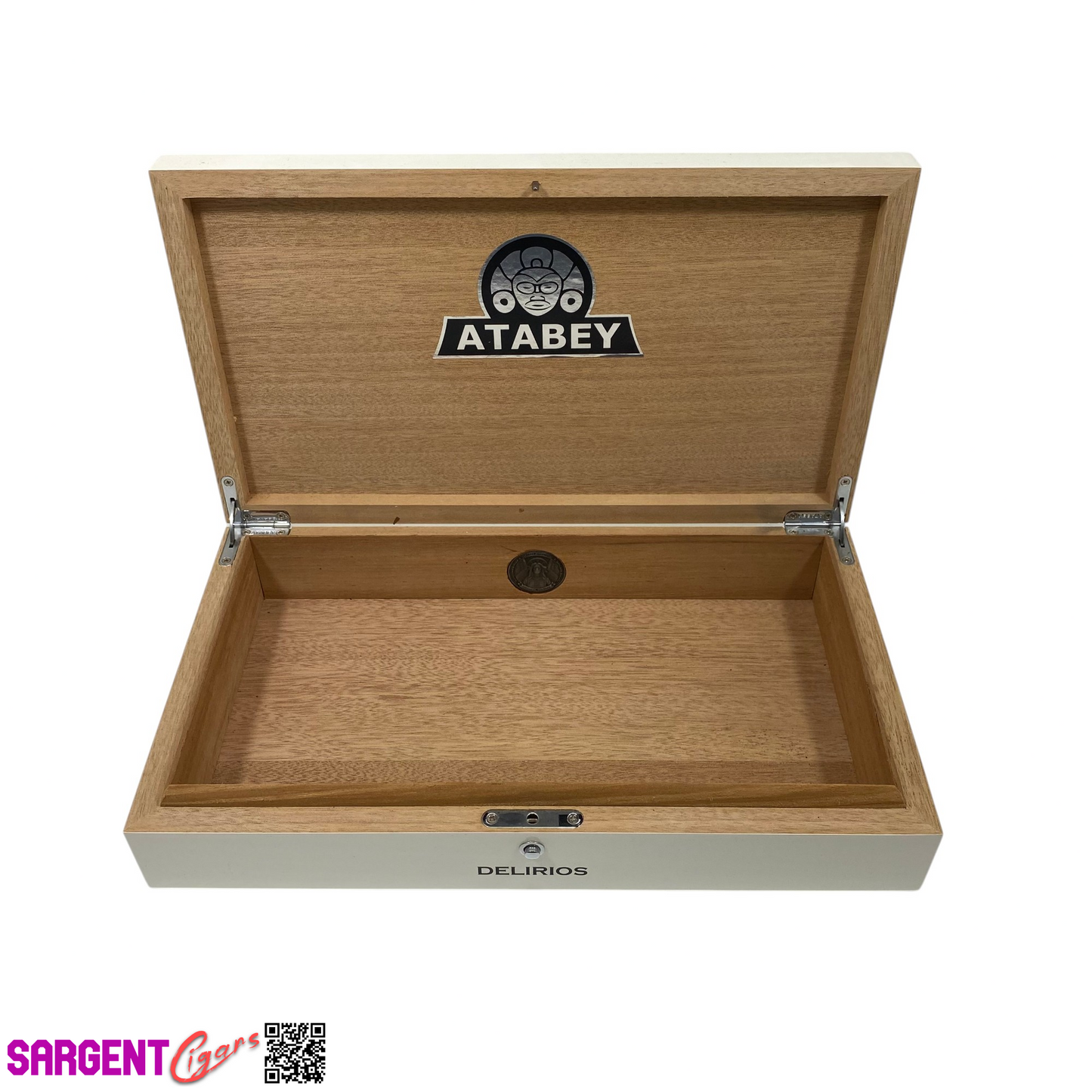 Atabey Delirios Empty Wooden Cigar Box 12.5x7.25x2.5