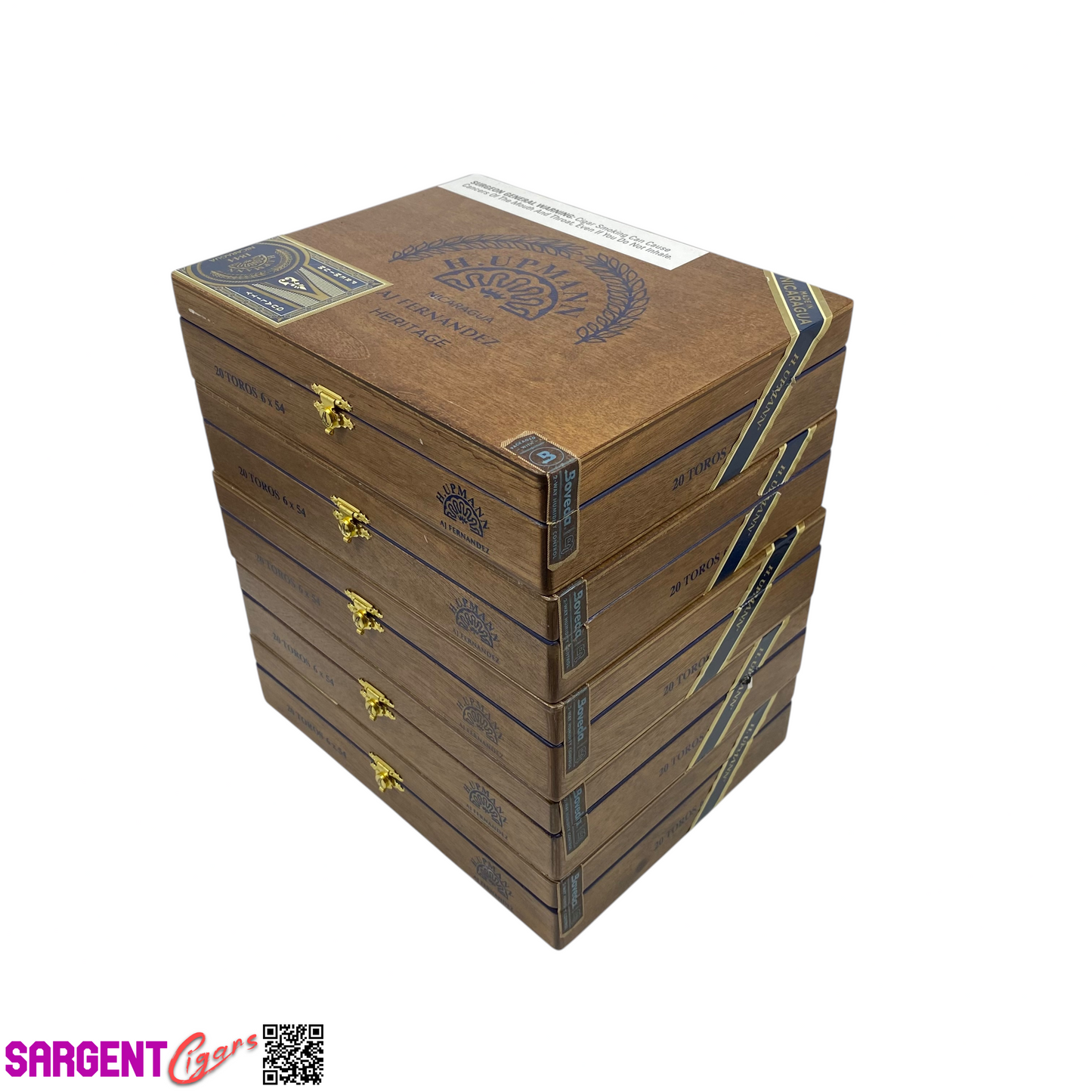 Lot of 5 H Upmann Heritage Toro Empty Wooden Cigar Boxes 9.25x7.25x2 #59