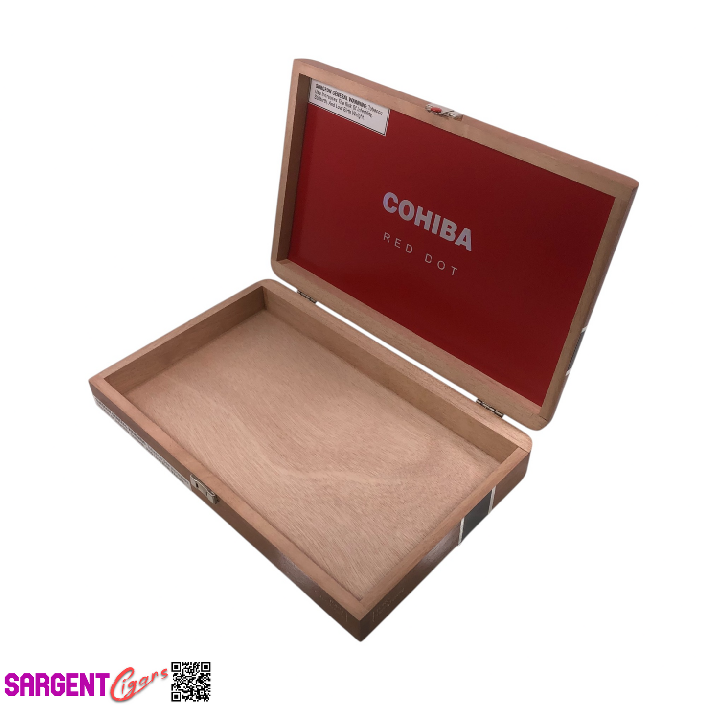 Cohiba Red Dot Toro Empty Wooden Cigar Box 12.25x8x2