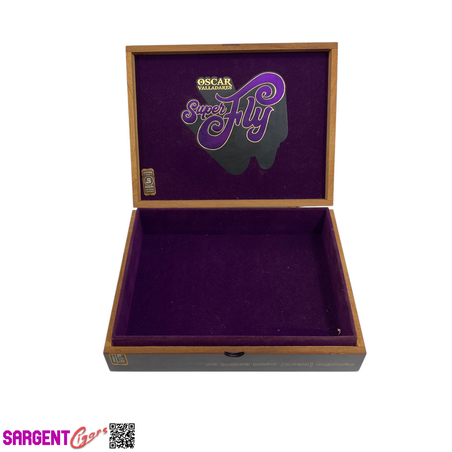 Superfly By Oscar Toro Empty Wooden Cigar Box 9x7x2 (1)