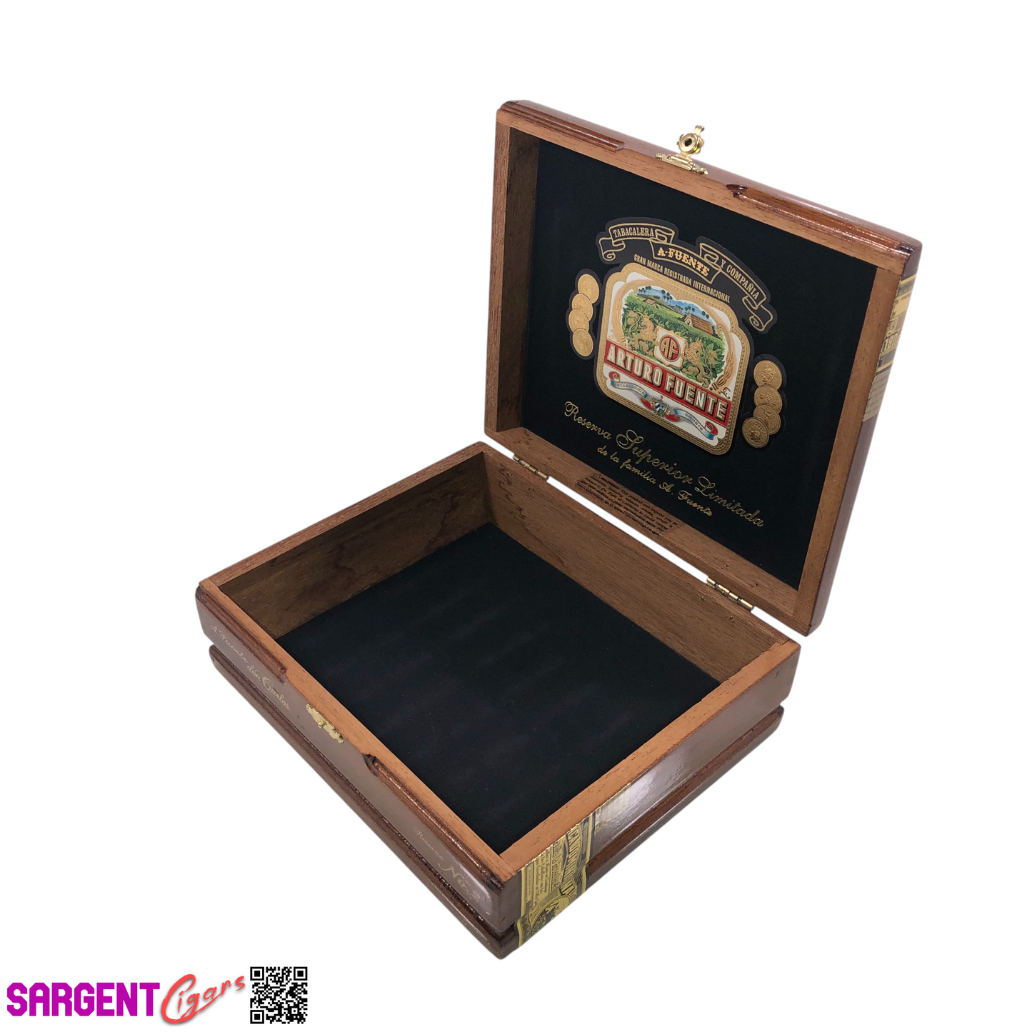 Arturo Fuente Don Carlos No2 Empty Wooden Cigar Box 8.25x6.75x3