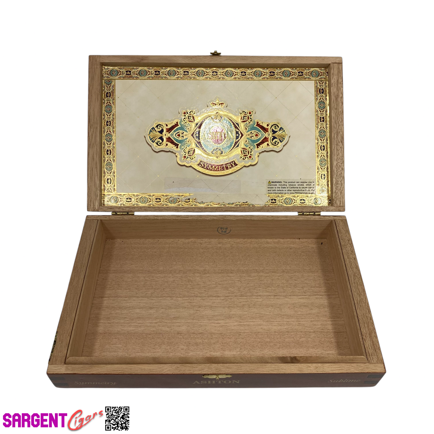 Ashton Symmetry Sublime Empty Wooden Cigar Box 11.5x7x2 (1)