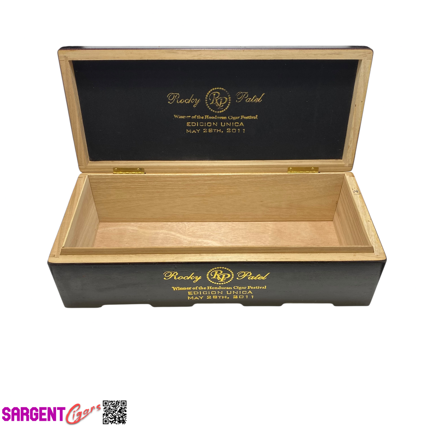 Rocky Patel Edicion Unica Empty Wooden Cigar Box 18x7.75x5 (1)