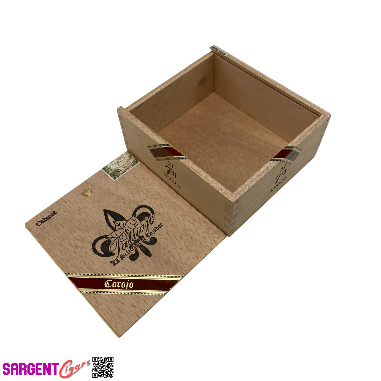 Tatuaje Cabinet 7th Corojo Empty Wooden Cigar Box 5.75x6.5x2.5