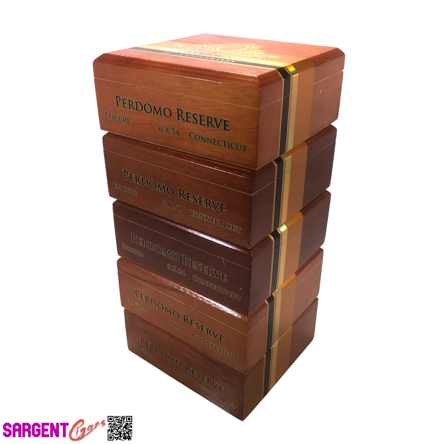 Lot of 5 Perdomo Champagne Epicure Empty Wooden Cigar Boxes 8x7.5x3.25 #145