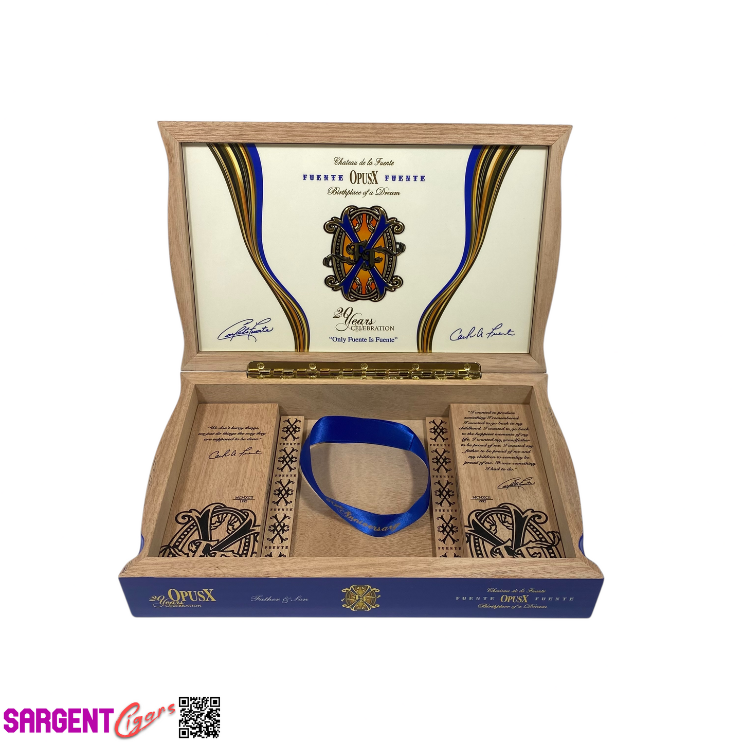 Arturo Fuente Opus X Father and Son Empty Wooden Cigar Box 12x7.75x2.5