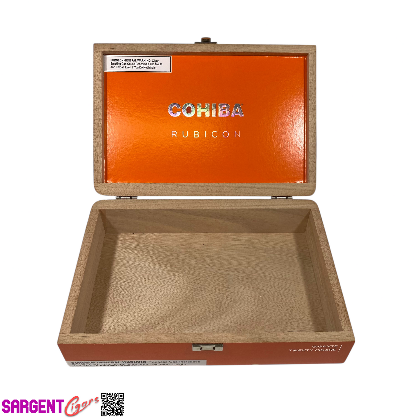 Cohiba Rubicon Gigante Empty Wooden Cigar Box 10.5x7.25x2.5 (1)