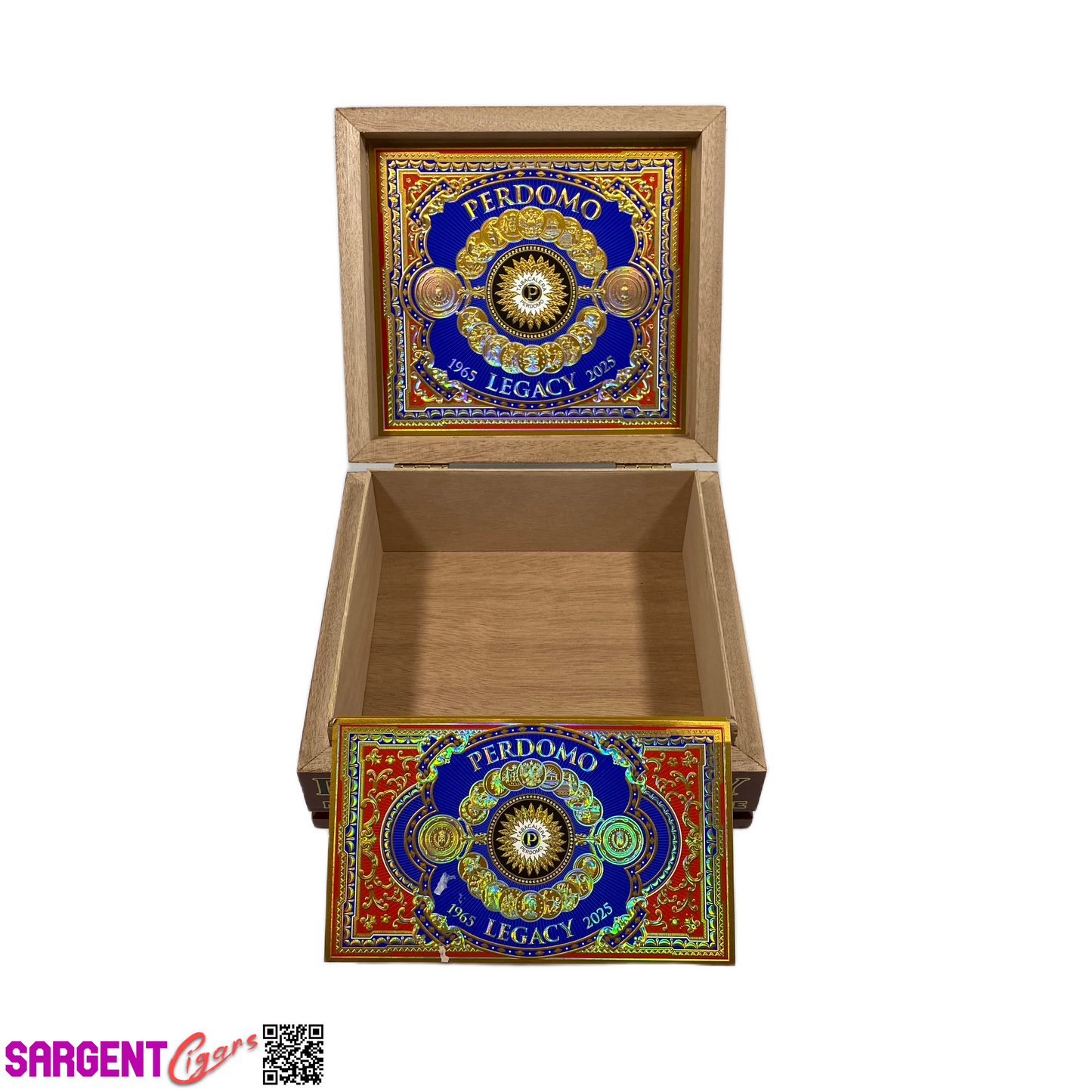 Perdomo Legacy Maduro Epicure Empty Wooden Cigar Box 8x7.5x3.25