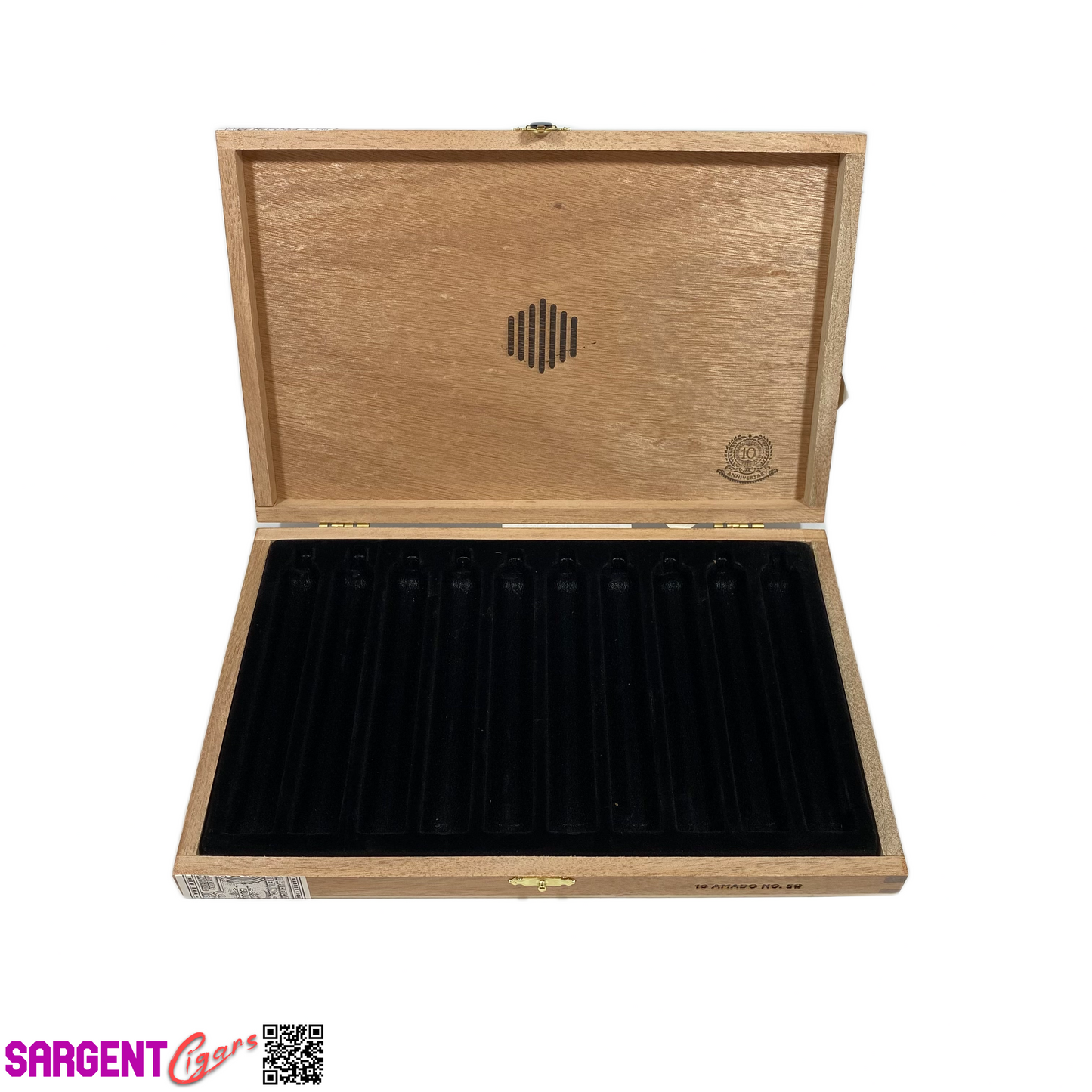 Warped Amado No50 Empty Wooden Cigar Box 11.25x7.5x1.5