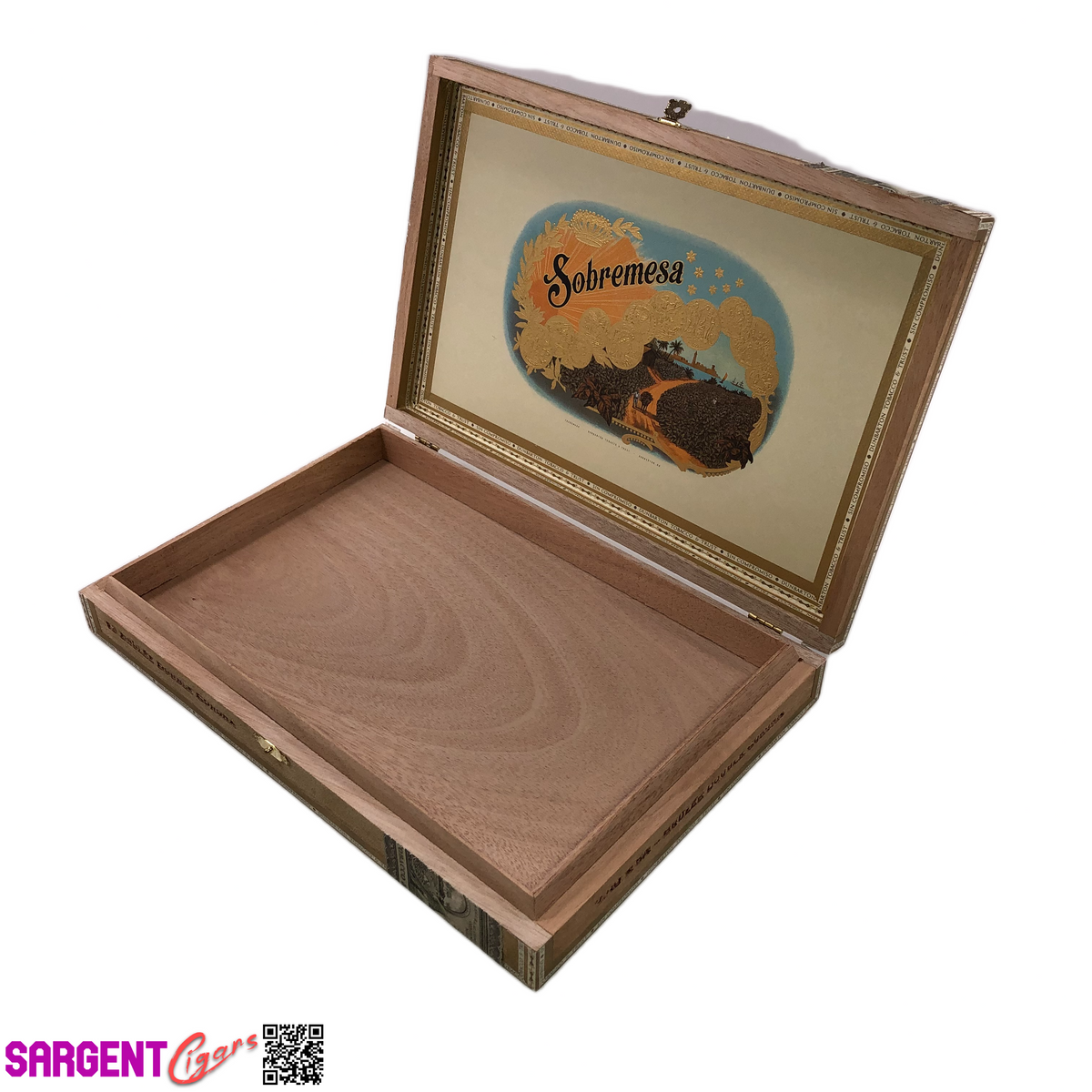 Dunbarton Sobremesa Double Corona Empty Wooden Cigar Box 12.25x8.25x1.75