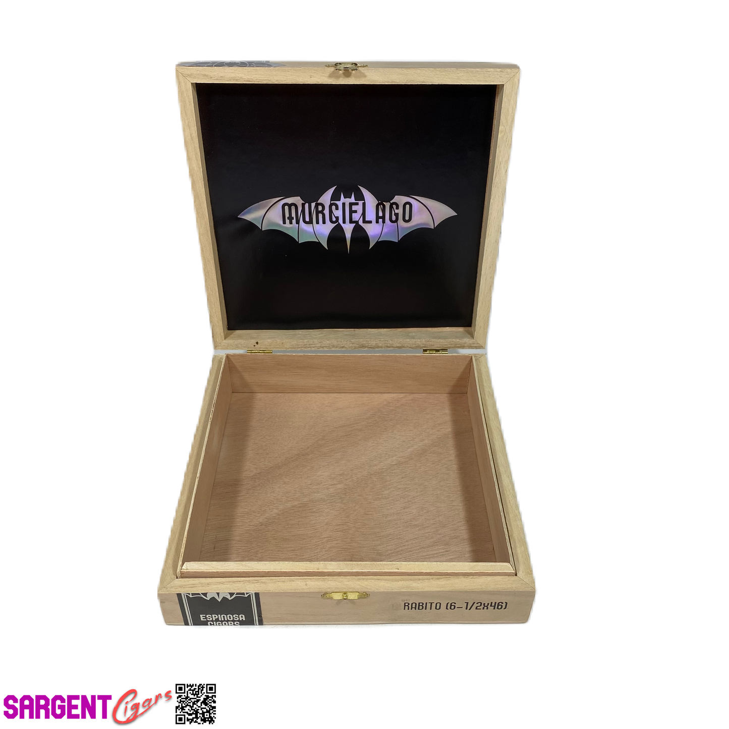 Espinosa Murcielago Toro Empty Wooden Cigar Box 8.5x7x2